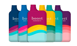 Boost Vape pens – full flavour lineup of disposable THC vapes in vibrant packaging